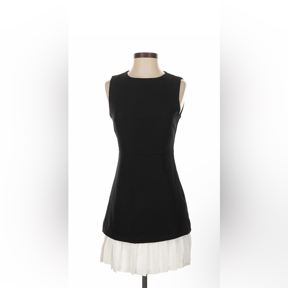 Commense Black and White Mini Dress